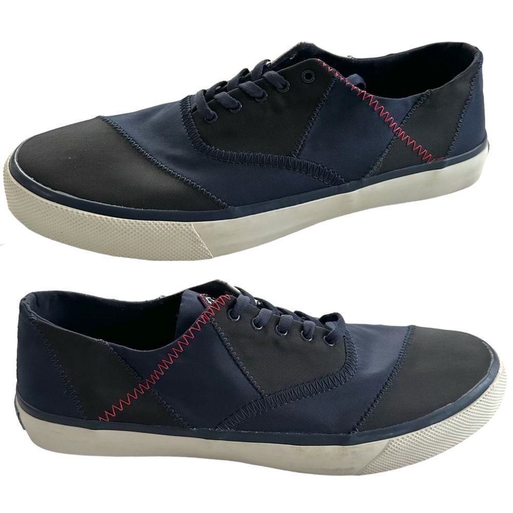 SPERRY CAPTAIN’S CVO Sail Shoes Sneakers Men's Sz. 10 M Black/Navy Nautical